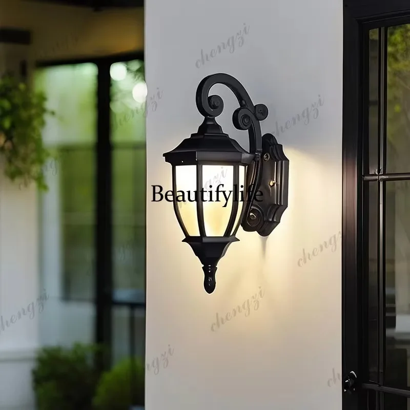 E182 Outdoor waterproof wall lamp American retro decorative garden lamp Exterior wall lighting Outdoor gate lighting