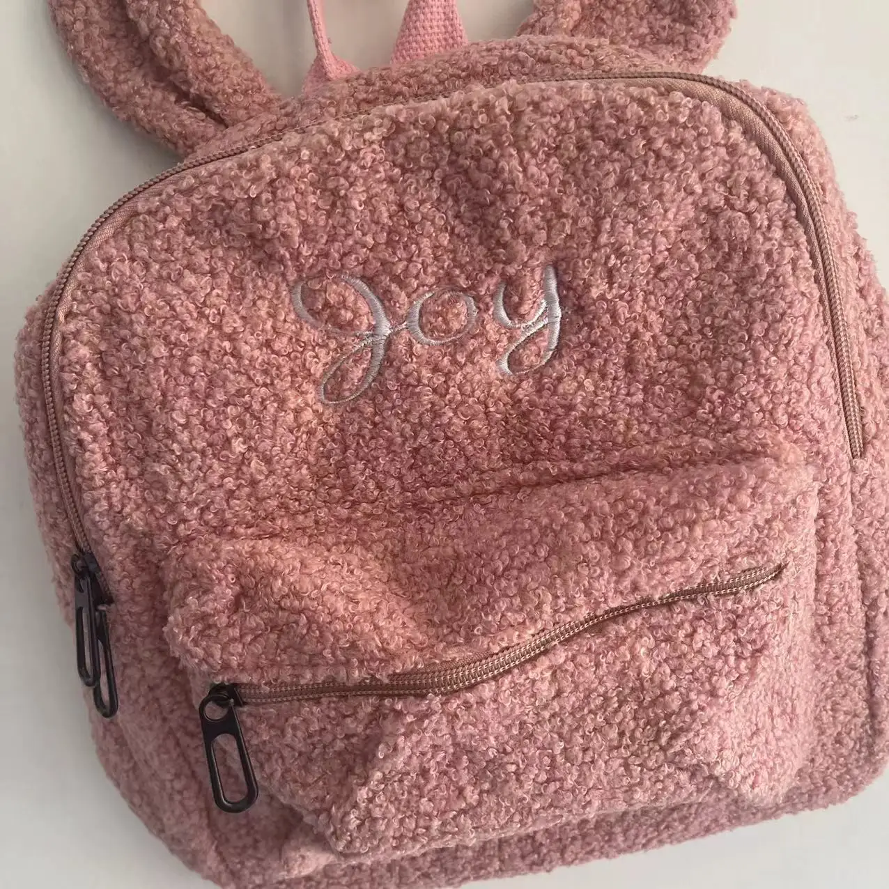 Zaino carino in peluche ricamato personalizzato, personalizzato con qualsiasi nome, borsa da viaggio portatile per bambini, borsa a tracolla a forma di orso