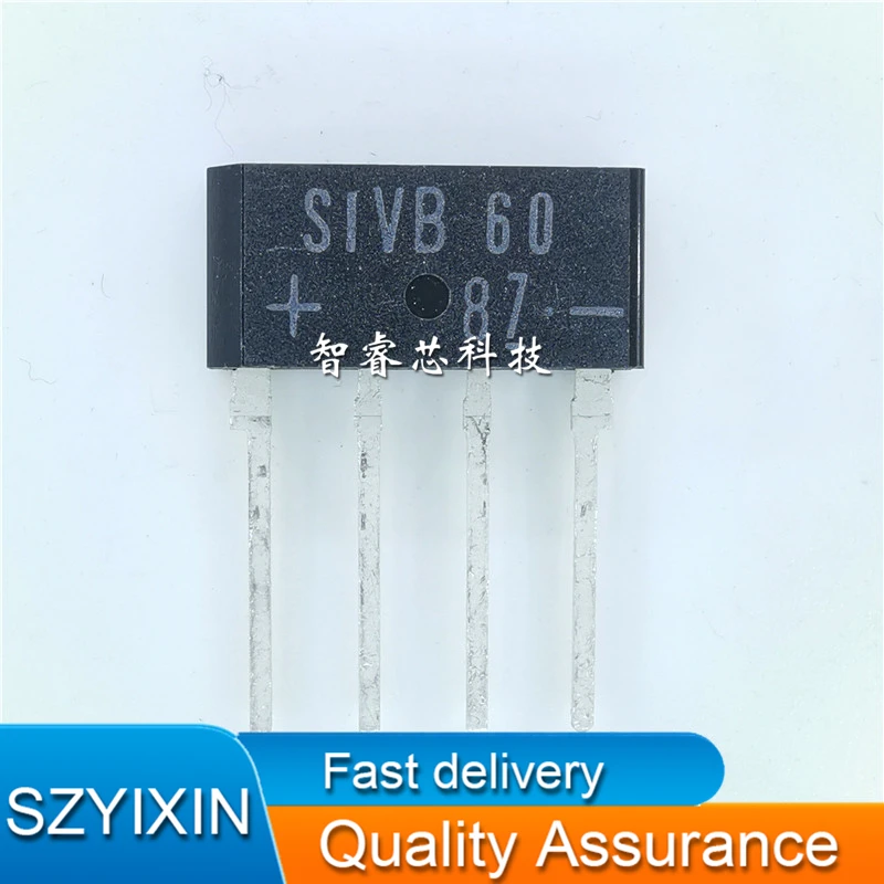 10Pcs/Lot New Original S1VB60 SIVB60 Single Row Rectifier Bridge Stack in-line 1A600V SIP-4 In Stock