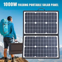 1000w ładowarka solarna przenośny wodoodporny składany panel słoneczny na zewnątrz potężny USB do ładowania słonecznego ładowarka do telefonu komórkowego ogniwa słonecznego