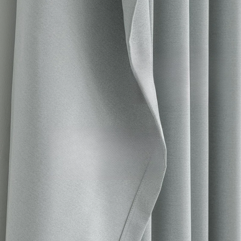 Double-sided Fine Linen Texture High Blackout Same Material on Both Sides Modern Luxury Curtains for Living Dining Room Bedroom
