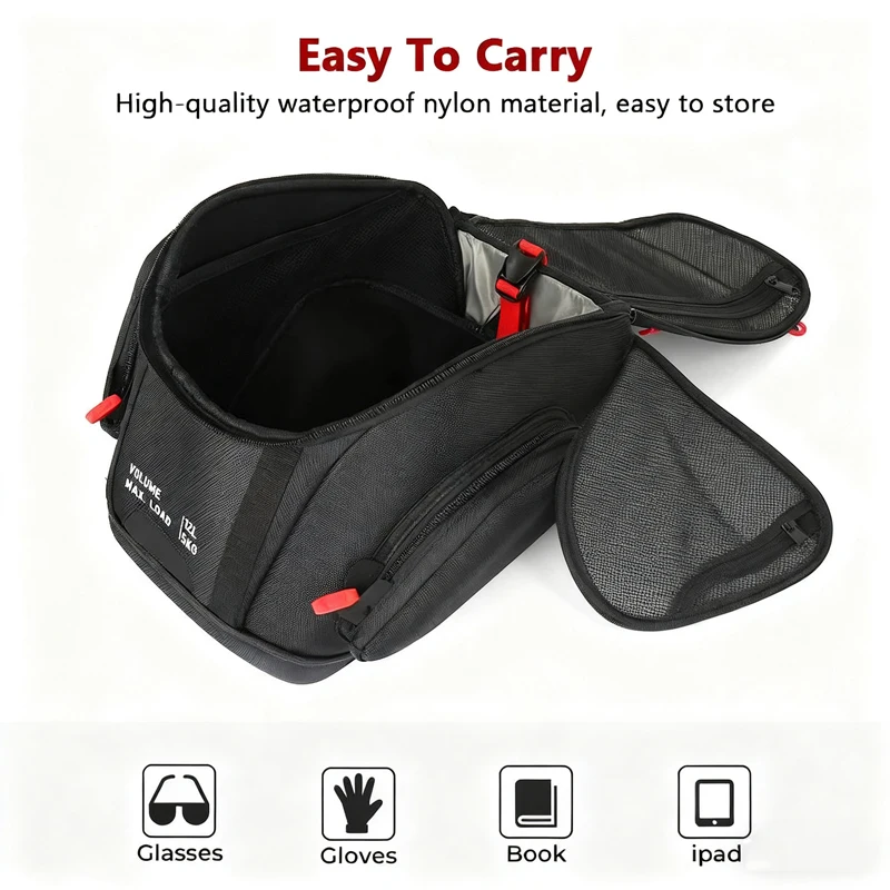 Waterproof Motorcycle Fuel Tank Bag 12L Tool Backpack Portable For BMW R1300GS Adventure GS1300 R 1300 GS ADV 2024 2025
