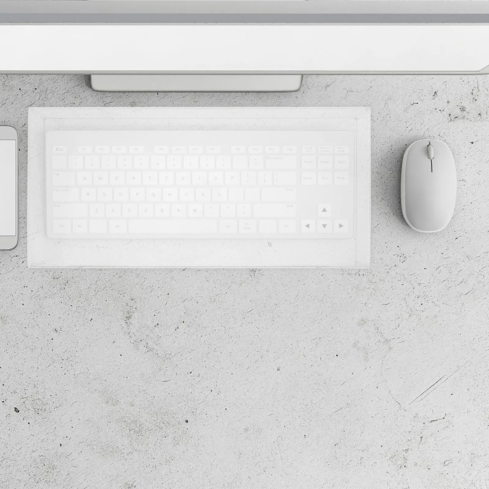 

Acrylic Keyboard Protector Cover Clear Transparent Waterproof Dust Cover Keyboard Shield for Computer Use