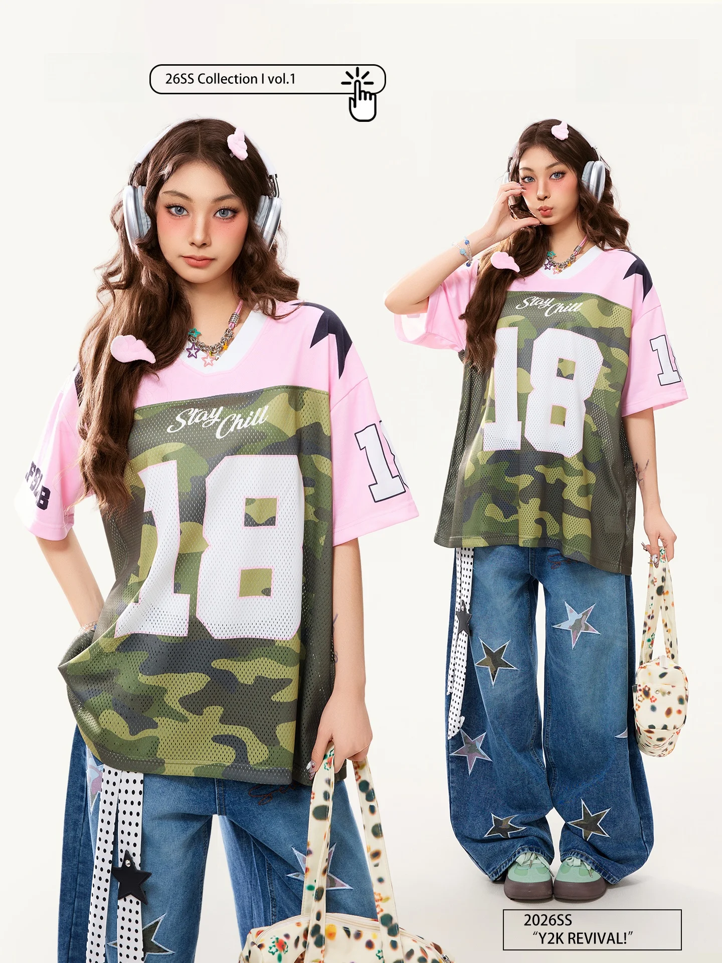 

Американская ретро-футболка PBB с камуфляжным пэчворком, спортивная, повседневная, свободного кроя, в стиле блоккор, с коротким рукавом, женская, летняя