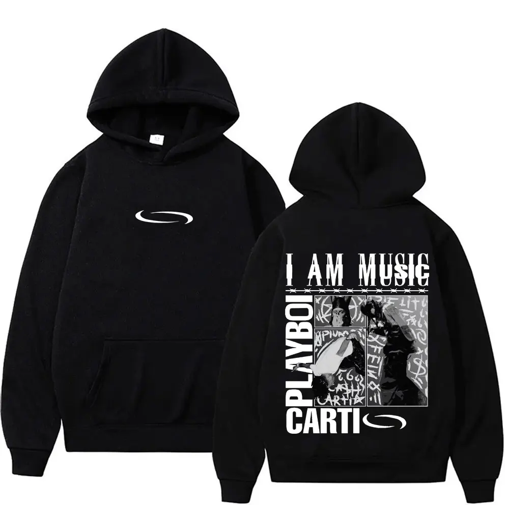 

Rapper Playboi Carti I AM MUSIC Logo Hoodie Opium Ken Carson Narcissist Tour Antagonist Rap Hoodies Men's Oversized Sweatshirt