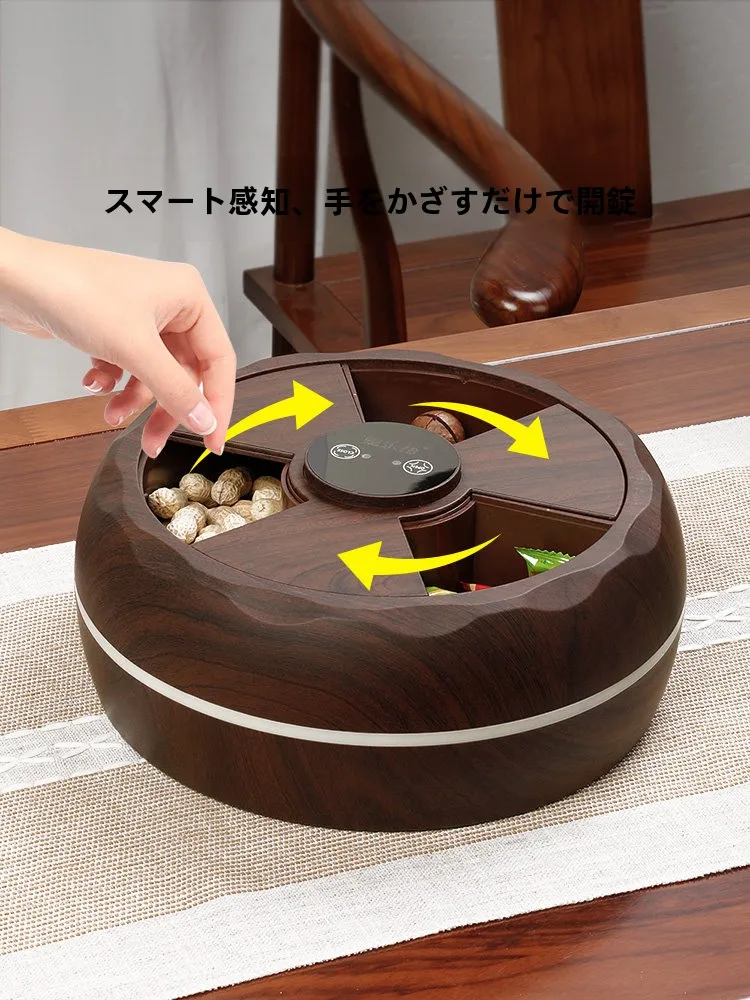 smart-induction-chinese-style-tea-table-candy-nut-snack-organizer-box-home-luxury-fruit-dry-goods-storage-box-grid-partition