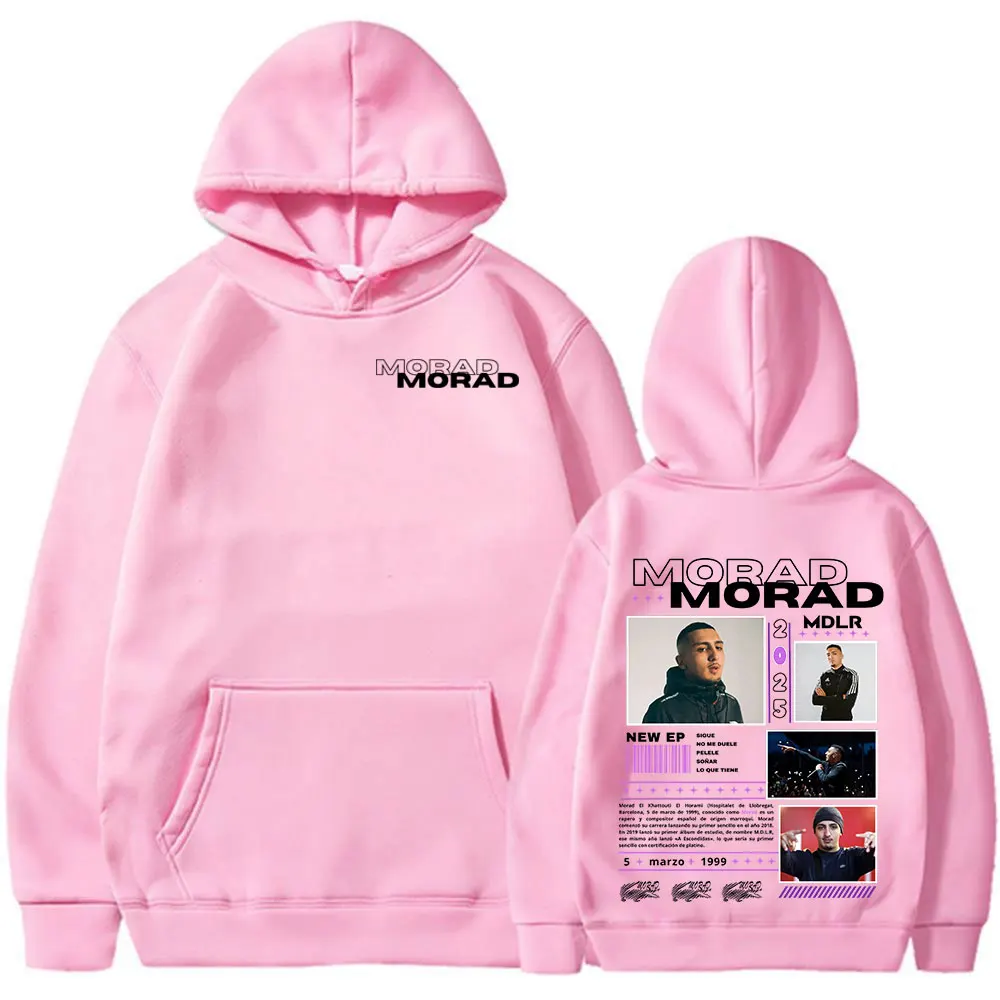 Rapper Morad M.D.L.R Album Merch Hoodies Men\'s Women Clothing Fashion Hip Hop Oversized Sweatshirts Vintage Pullovers Streetwear