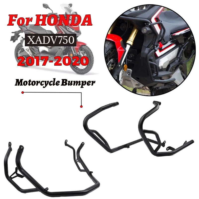 MTKRACING For HONDA X-ADV750 XADV 750 2017-2020 Upper and Lower Bumper Head Guards and Body Frame Protection Parts