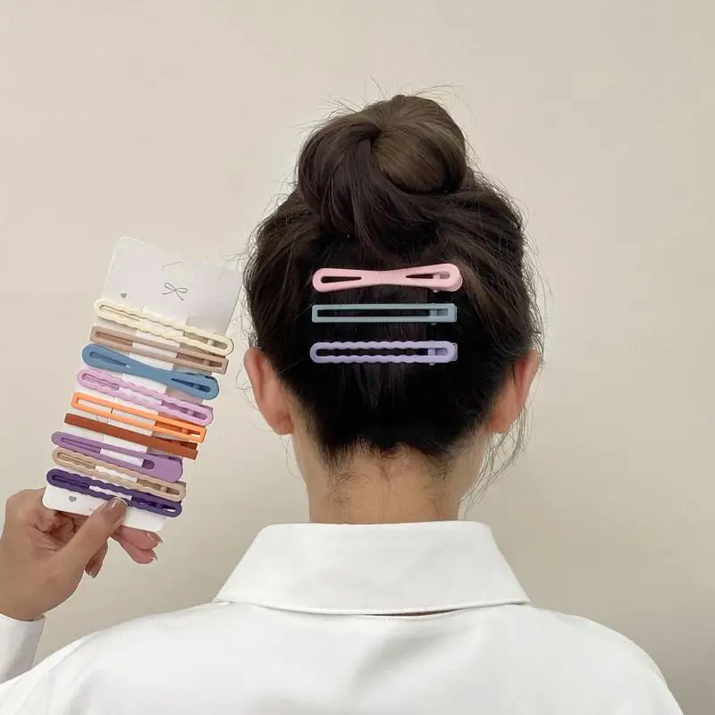 7/10/11 Stück bunte Haarspangen für junge Frauen und Mädchen, verschiedene rechteckige Haarspangen, Seitenklemmen, mehrere Entenschnabel-Haarklammern – Detail 3