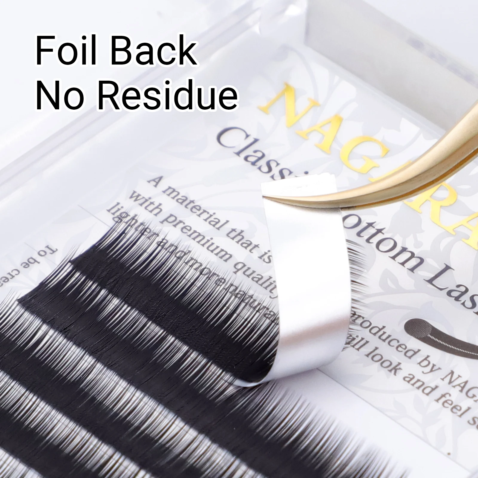 NAGARAKU Wimpernverlängerung für die untere Wimpernreihe, Ellipse Classic Curl, 5mm 6mm 7mm, schwarze Augenbrauenwimpern – Detail 9