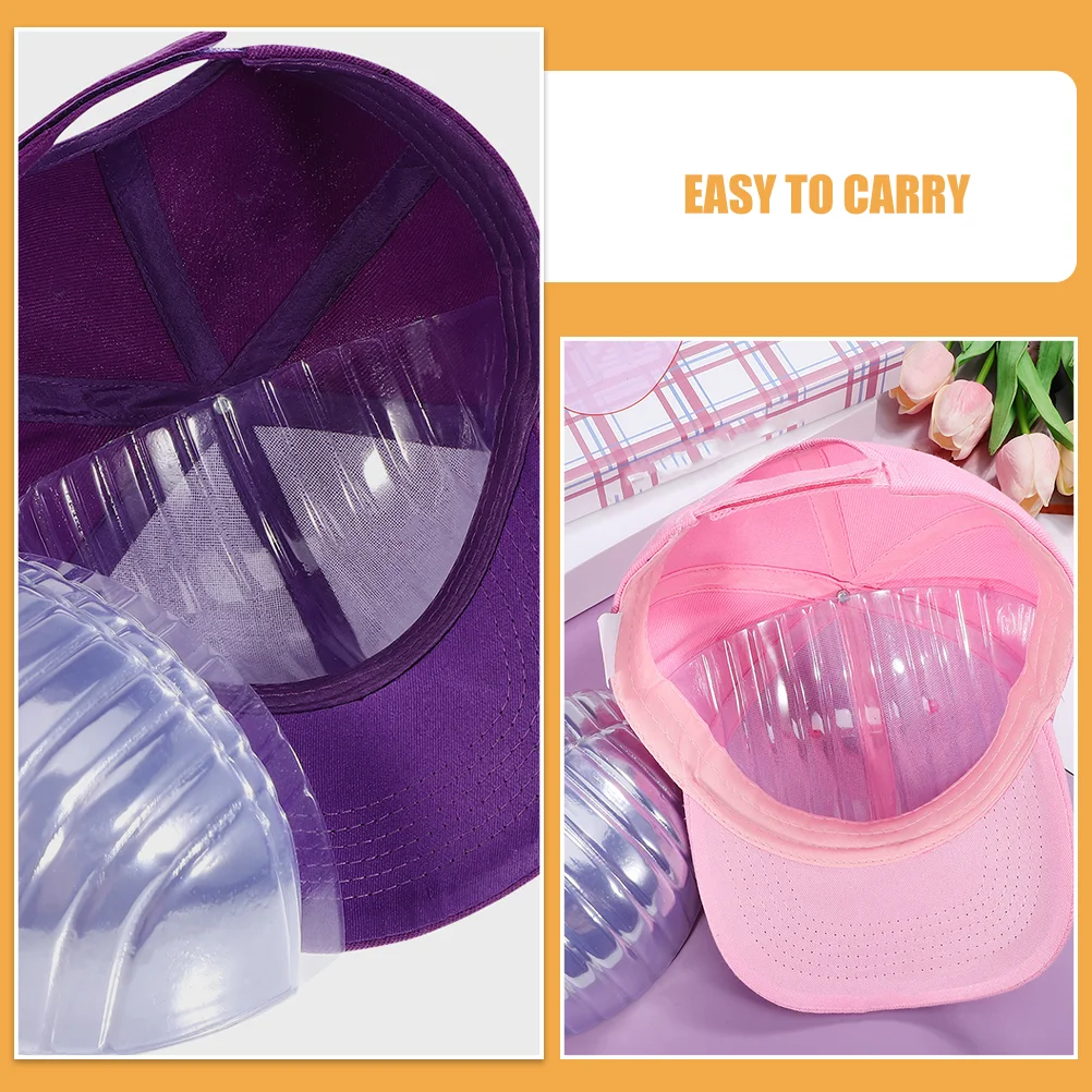 25 Pcs 야구 모자 내부 지원 클리너 하드 모자 양식 이전 플라스틱 모자 삽입 셰이퍼 어린이 모자