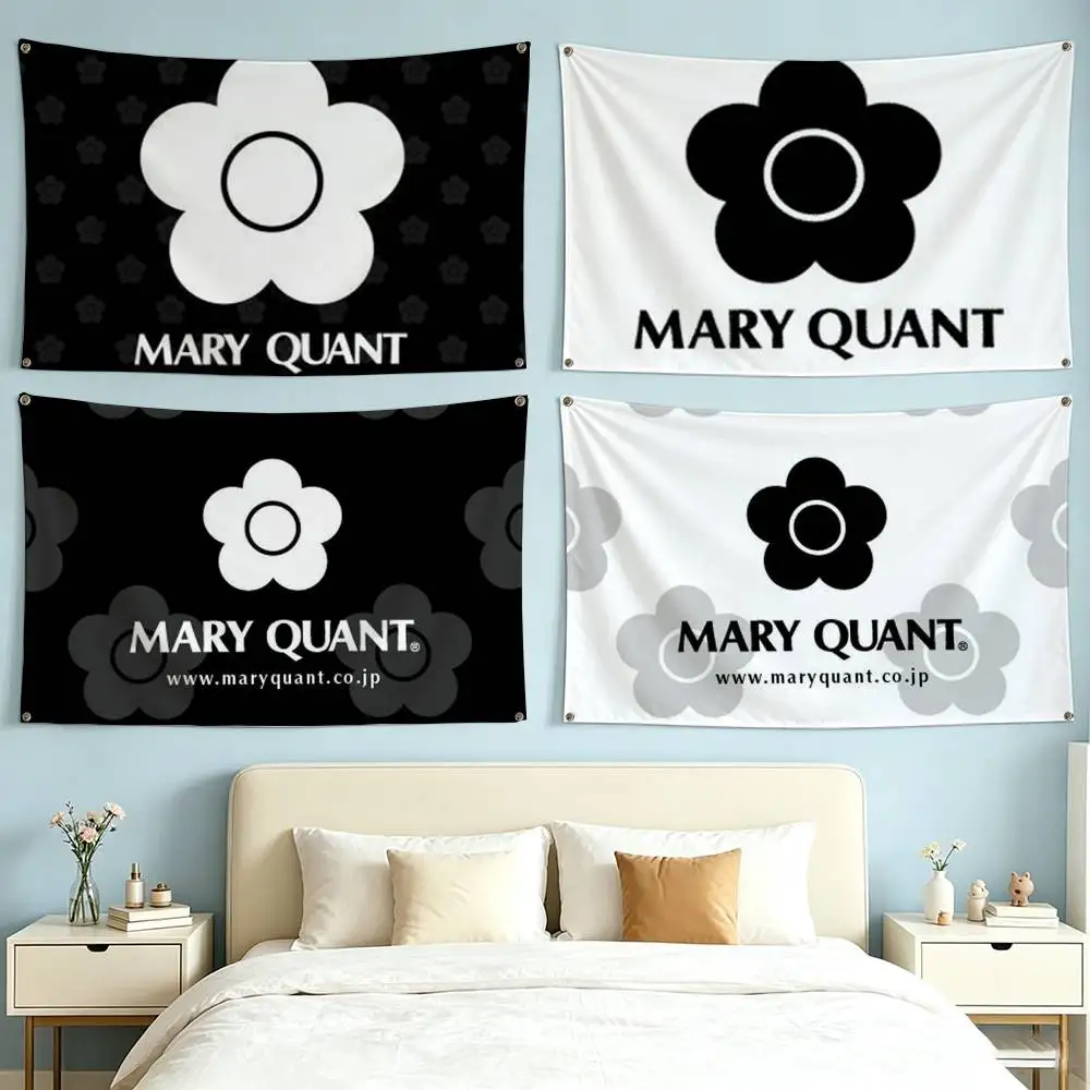Fashion Logo Q-Quant M-Mary  Flags for Bedrooms Home Decor Items Outdoor Decors Garage Decoration Flaga