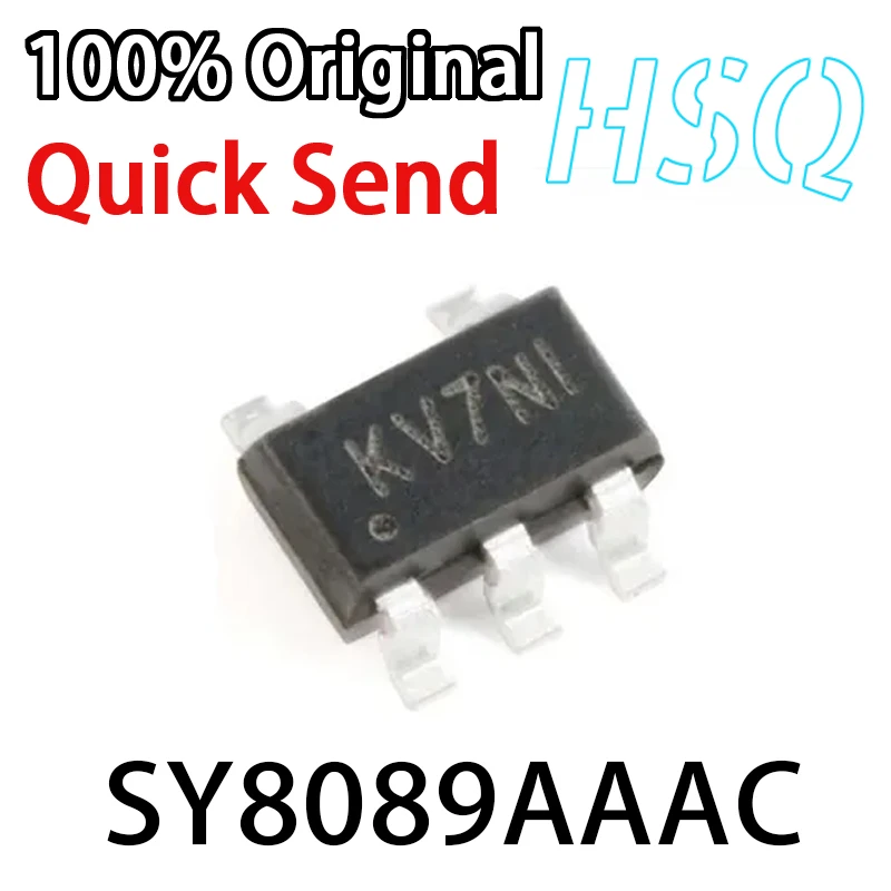 

10PCS Genuine SY8089AAAC Silk Screen Printed KV SOT-23-5 Synchronous Step-down DC-DC Voltage Regulator Chip