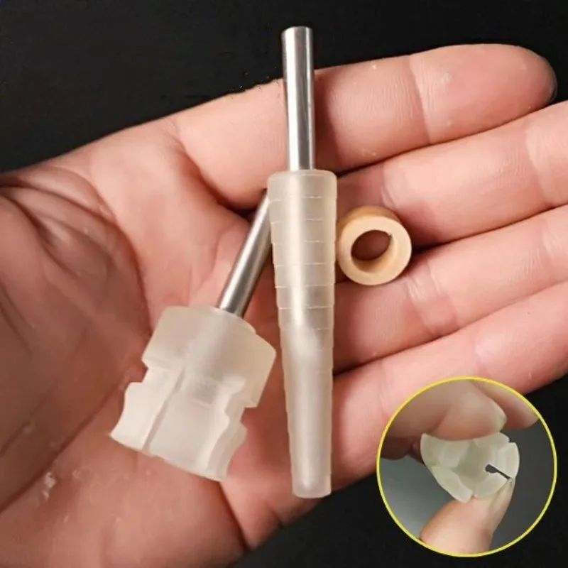 Ring Fixed Rod Polishing Tools PU Grinding Conical Sleeve Fixing Processing Tool Silicone Mandrel Inner Outside Holder