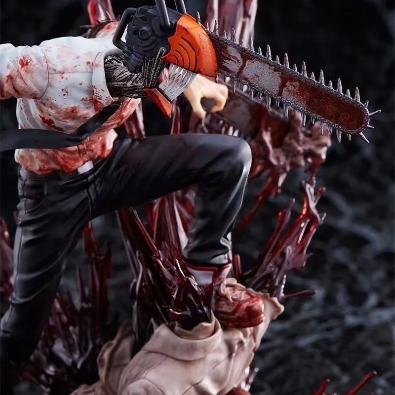 Chainsaw Man Creative Figure Chita Demon Scene Hunter Animation Model Two-dimensional Peripheral PVC Desktop Ornament Doll Model