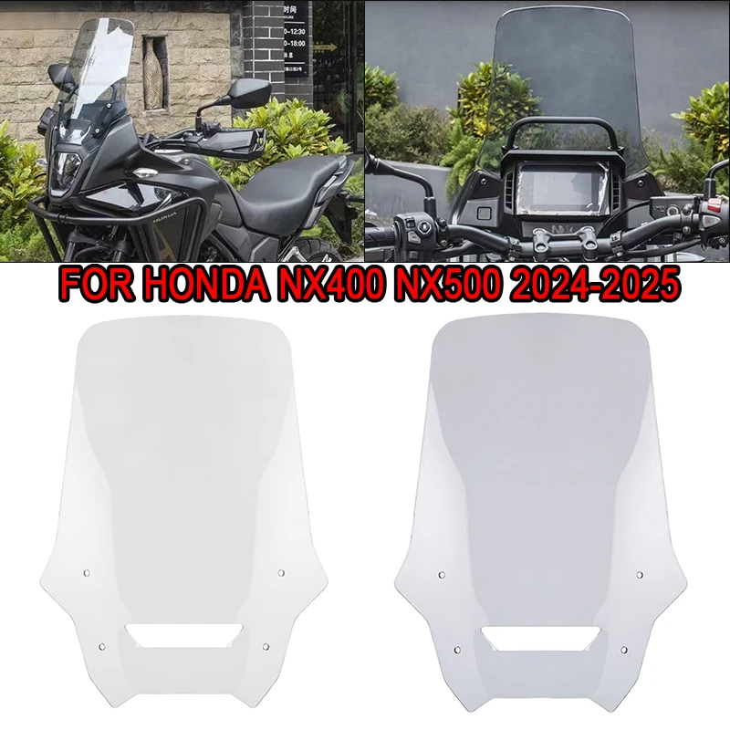 

Motorcycle Windscreen Windshield Wind Air Flow Deflector For Honda NX400 NX500 2024 2025 NX 400 500 Accessories