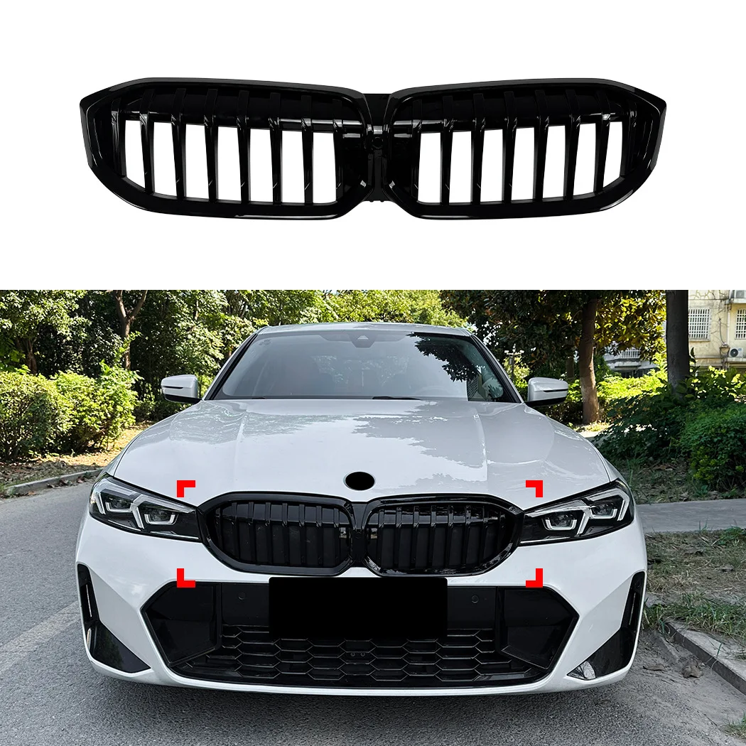 

Комплект решеток радиатора Single-Line Night Grille для BMW 3 серии G20 G21 G28 LCI 2023+ (трансграничная модификация)