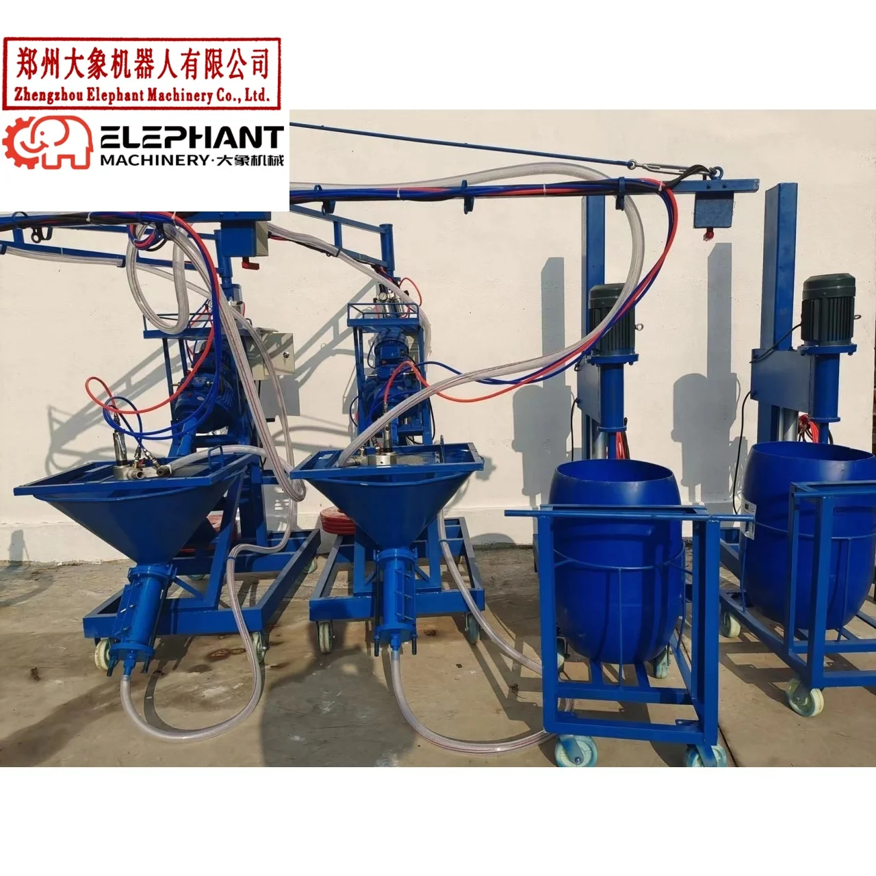 Customized GRC Fiberglass Spraying Machine Construction Mortar Spraying Equipment For Relief Crafts High Efficiency Industrial U