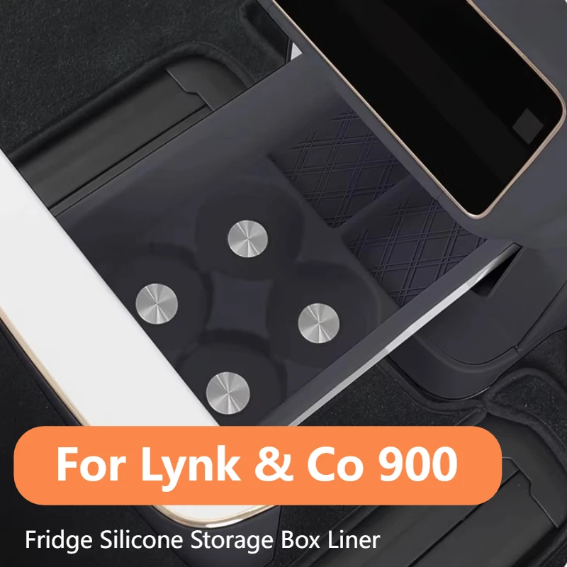

For Lynk&Co 900 Refrigerator Mat Silicone Cup Holder Interior Modification Accessories