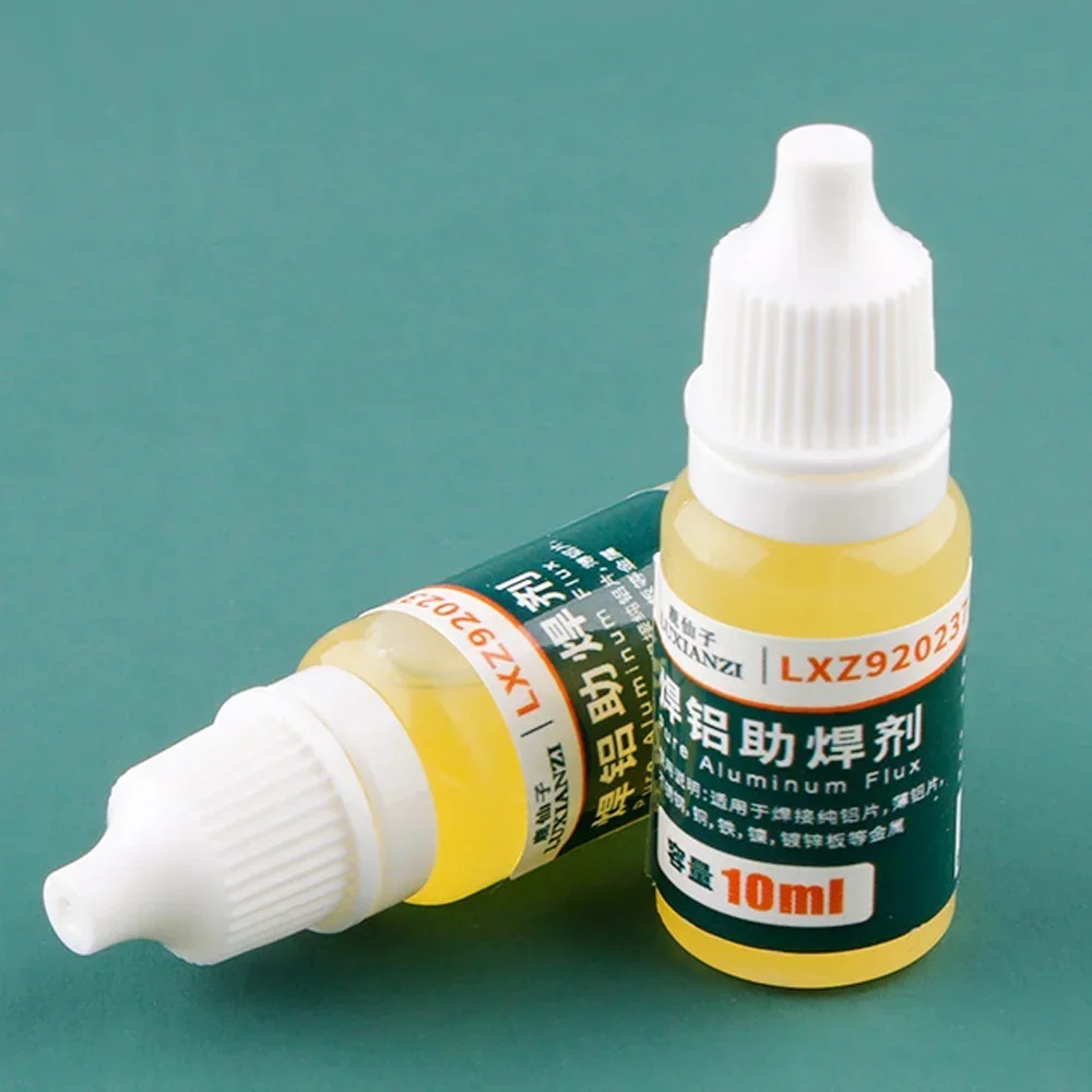 10ml/Bottle No-clean Liquid Flux Welding Oil for Pure Aluminum/Stainless Steel/Copper Multifunctional Metal Solder Odorless