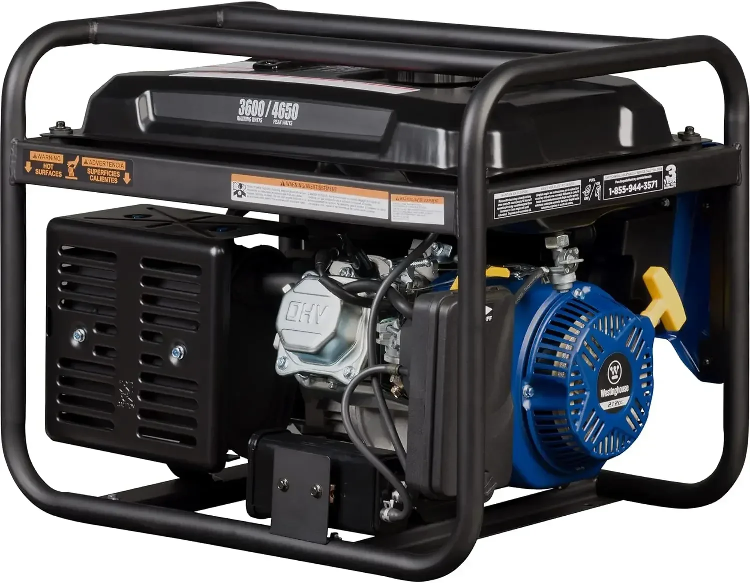 

v Outdoor Power Equipment 4650 Peak Watt Portable Generator, RV Ready 30A Outlet, Gas Powered, CO Sensor