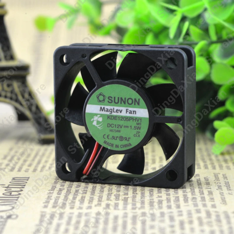 d 1PCS For SUNON KDE1205PHV1 | DC12V 1.5W Small Chassis Fan 50×50×15mm 5CM