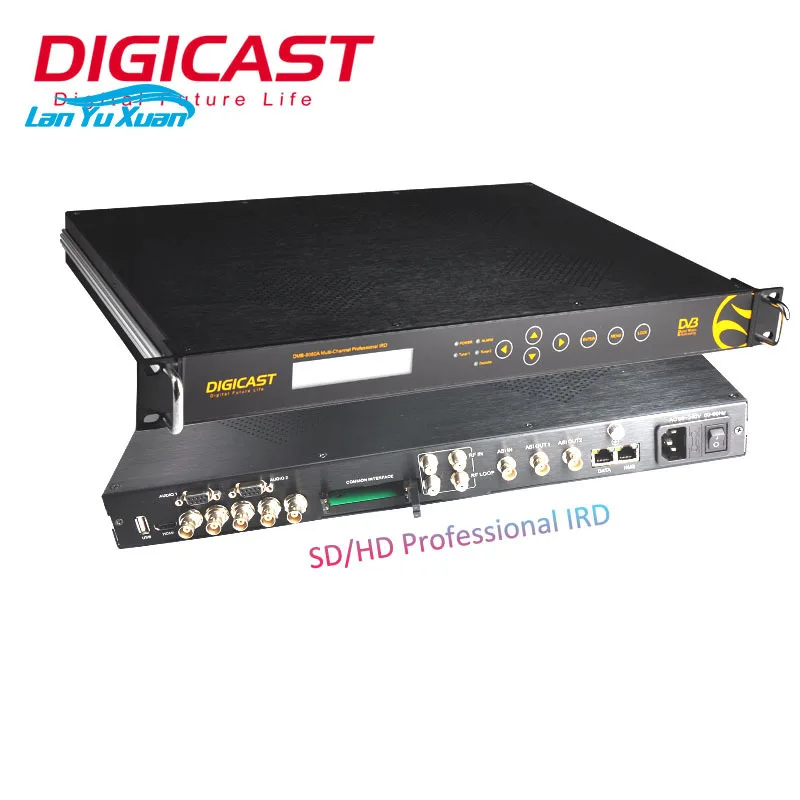 DIGICAST 2-Channel IP Video Decoder with H.264 SD Professional IRD MPEG2 IP Audio Decoder CAM Card Slot UDP/RTP/RTSP Output