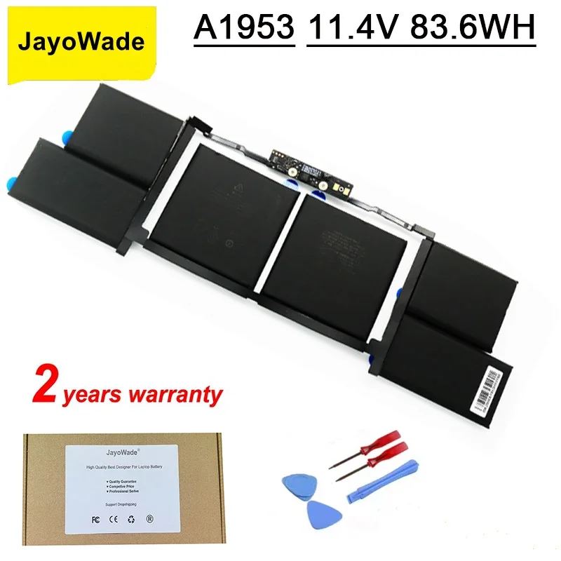 Smart New A1953 Laptop Battery for Apple Macbook Pro A1990 15 inch Touch Bar 2018 2019 Year EMC3215 EMC3359 MR962LL 11.4V 83.6Wh