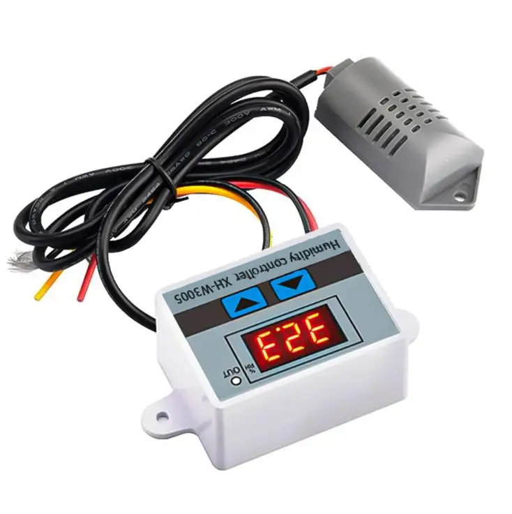 1*Digital Humidity Controller XH-W3005 Digital Hygrometer Switch Controller Humidity Sensor 0~99%RH 6*4.5*3.1cm