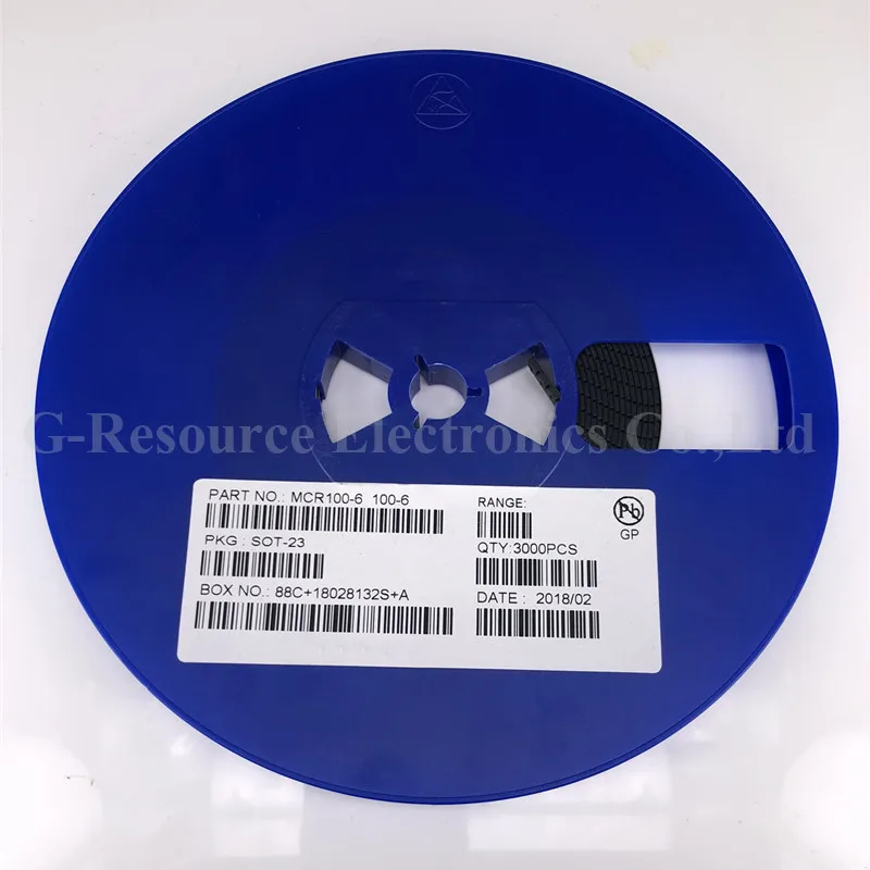 (100pcs) MCR100-6 SOT-23 SMD SCR rectifier Silicon Controlled Rectifiers (Marking MCR16)