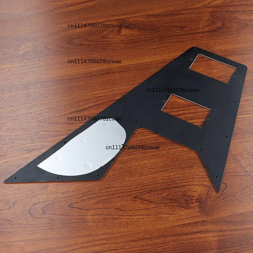 for Flying V Style Guitar Parts & Accessories 1PC quality  Black 3 Ply Electric Guitar Pickguard