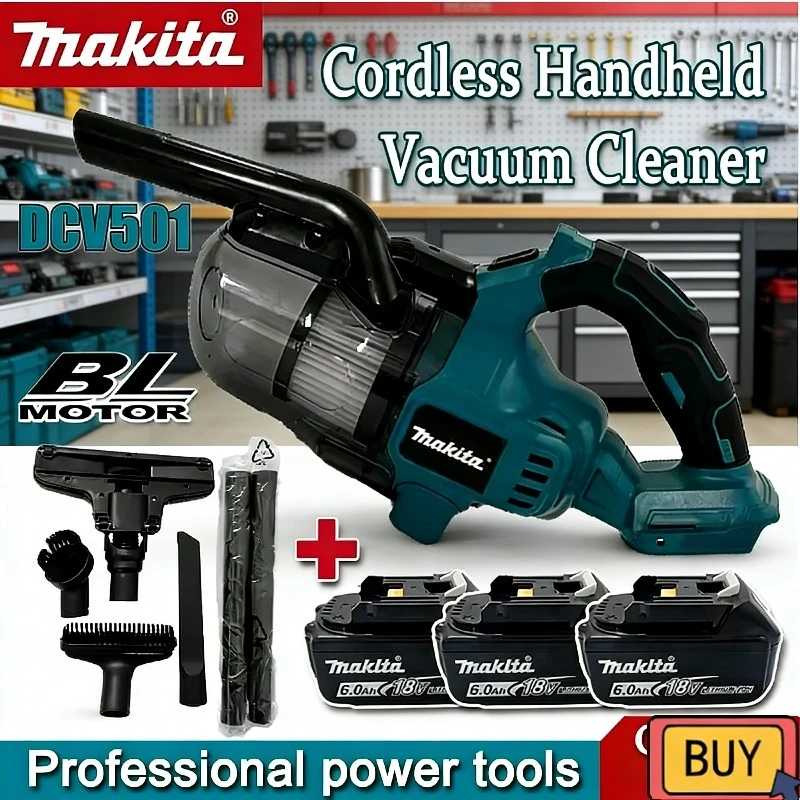 

Makita Cordless Electric Vacuum Cleaner LED Portable Household Industrial Construction Cleaning Tool For Makita Battery