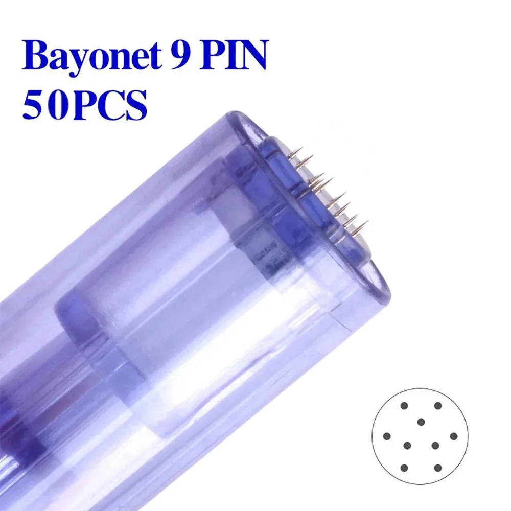 A6 Bajonet Cartridge Naald 50/100 stuks voor A6 Dr Pen Microneedling Micro Naalden Wegwerp Vervanging Tips 9 12 36 42pin Ronde