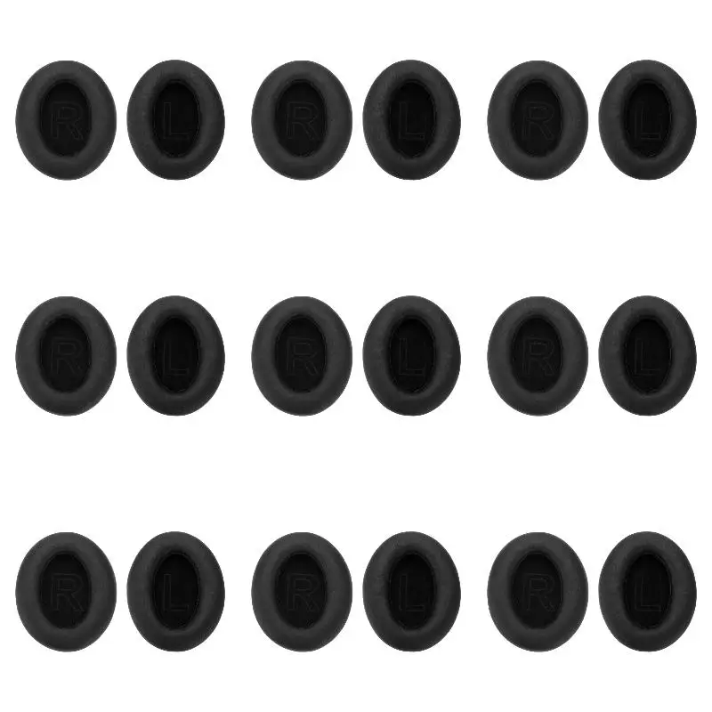 9 paquets de 2 coussinets d'oreille de remplacement en cuir protéiné pour écouteurs Life, Q20BT