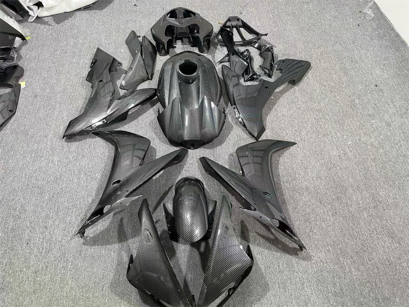Image of Anwendbar für Yamaha YZF-R1 YZF R1 2004 2005 2006, Motorrad-Shell-Verkleidungsspoiler, Karosserie-Set, ABS-Spritzguss RN12