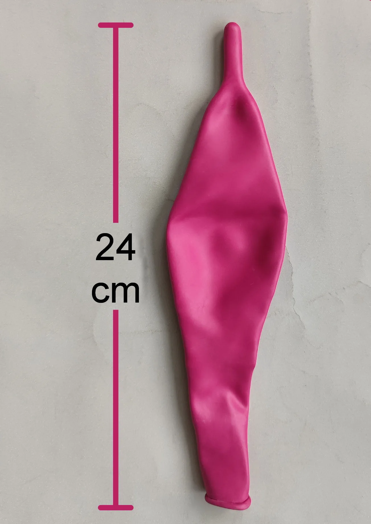 Airship‑Shaped Latex Balloons Durable Soft Natural Latex Long Balloon for Party, Event & DIY Decorations, Multi‑Color Option
