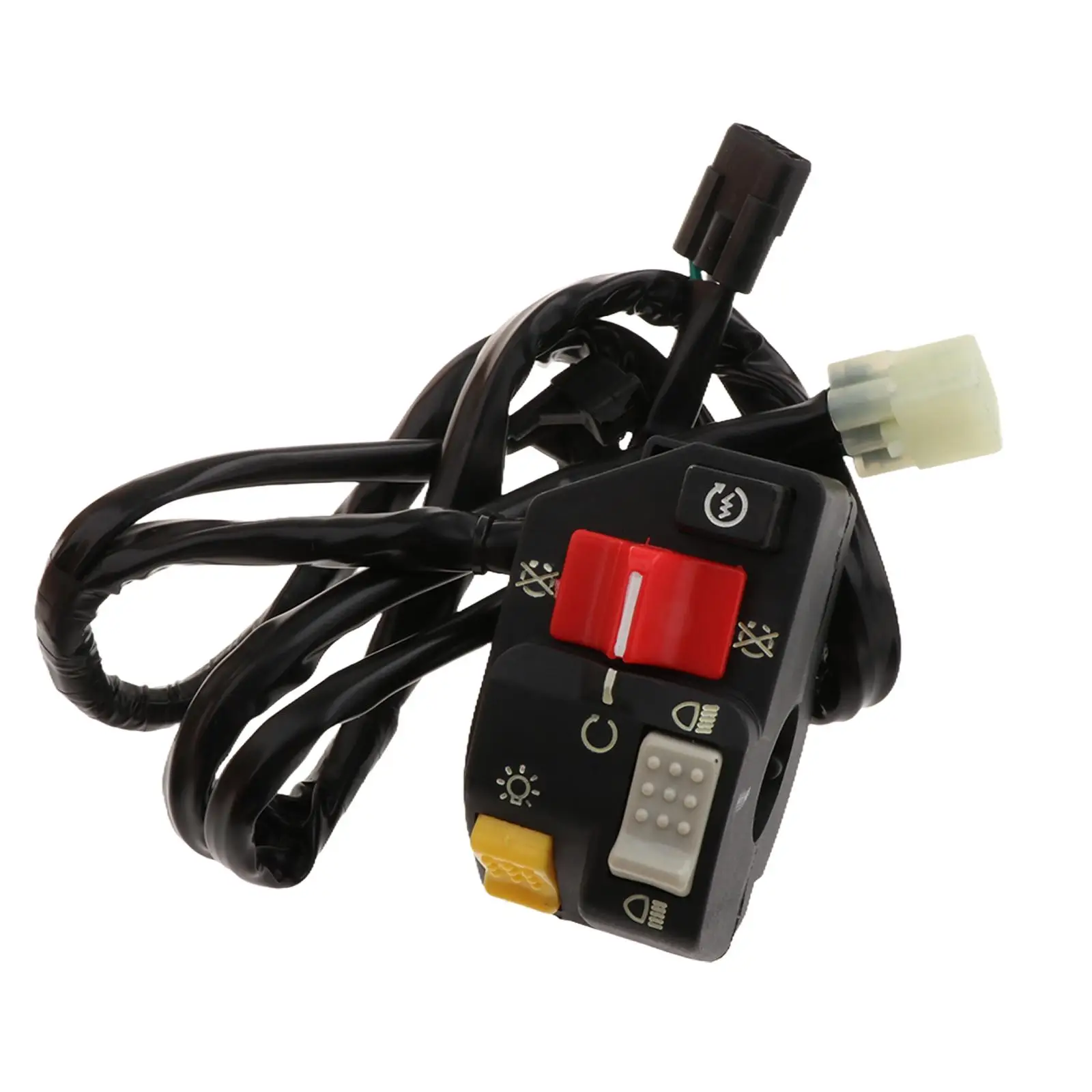 Starter Stop Run Headlight Button Switch Assembly Left Handlebar Component for Honda TRX450ER 2006-2014 Upgrade