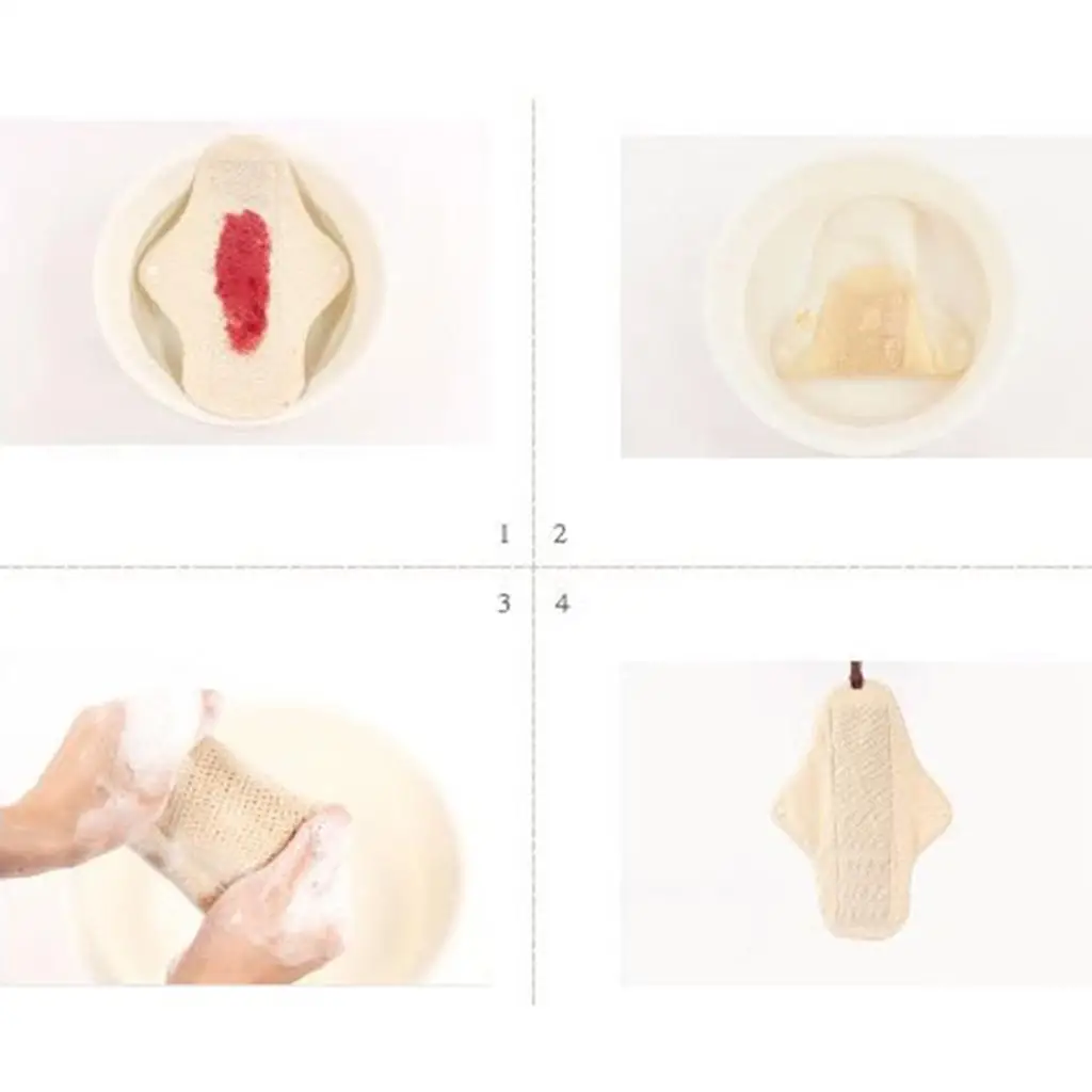 Organic Cotton Menstrual Pad Washable Reusable Panty Liners for Women Girls Postpartum Care