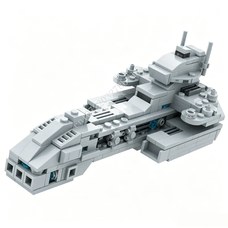 266 деталей X-303 Prometheus Stargate SG-1: Модель космического корабля для военных сражений, конструктор MOC, развивающая игрушка-конструктор, подарок