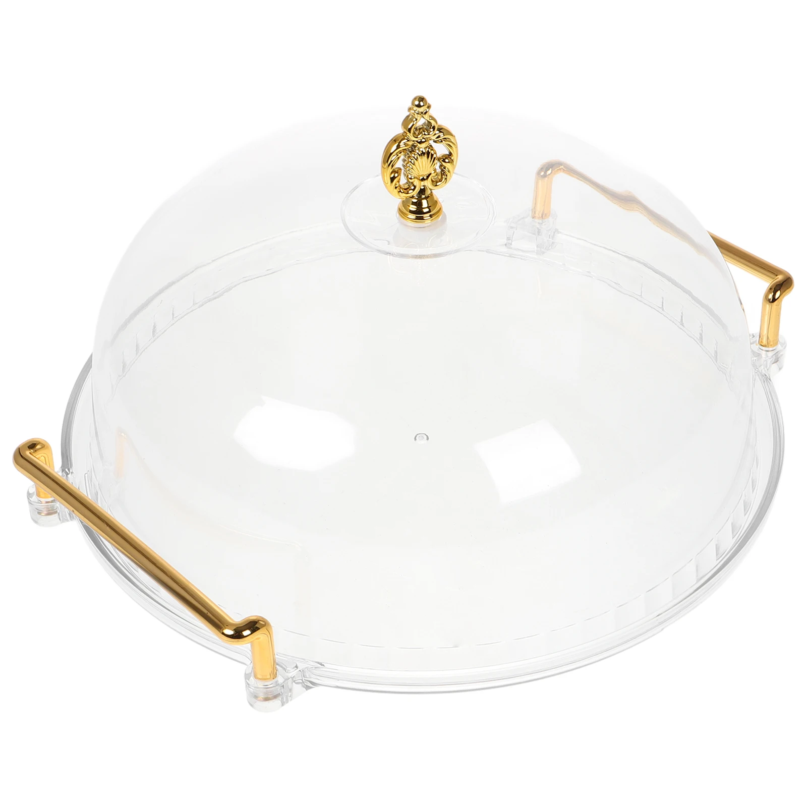 

Transparent Fruit Tray Clear Cake Display Plate Cover Displaying Plastic Supply