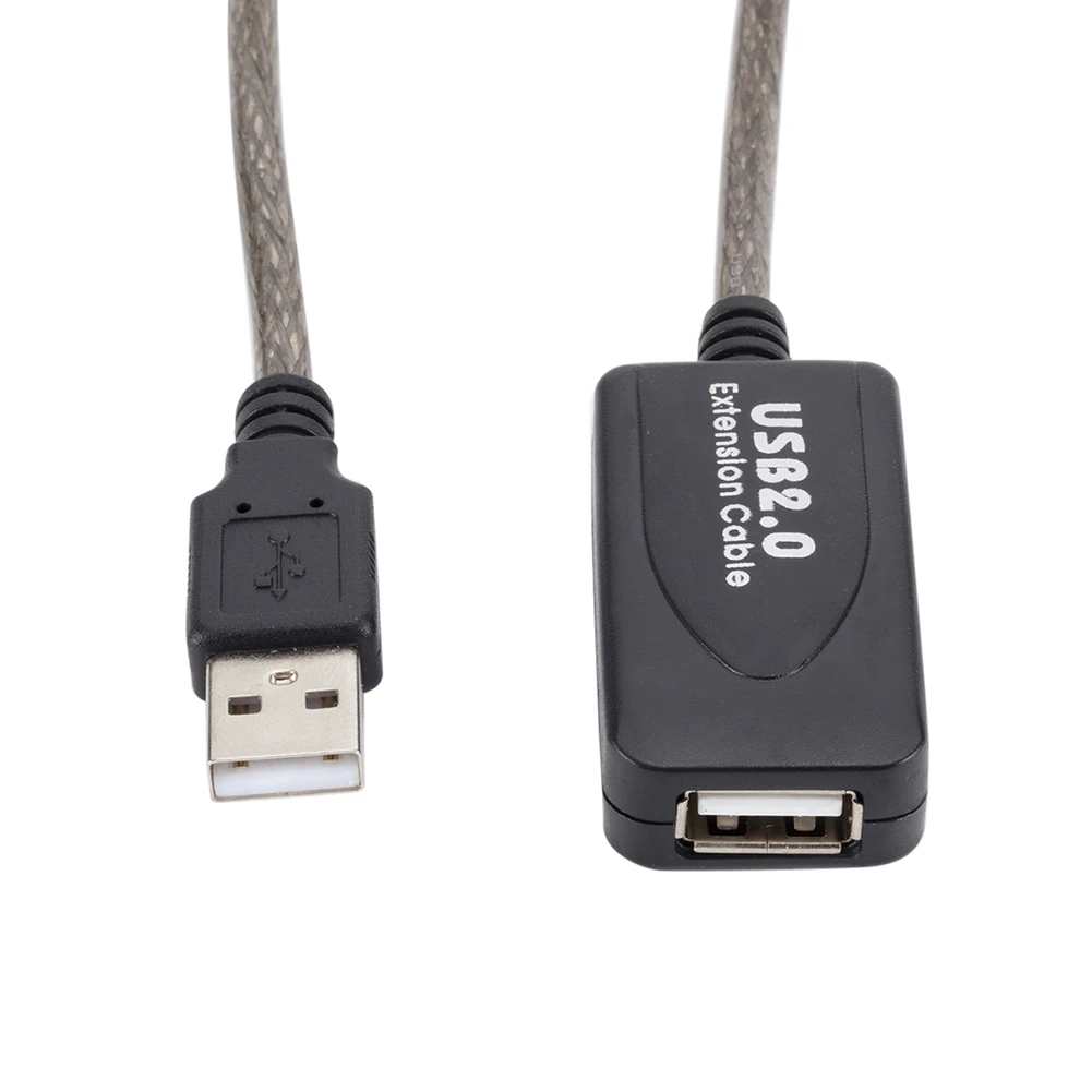 5/10/15/20m USB 2.0 Extension Cable Male to Female Active Repeater Extender Cord