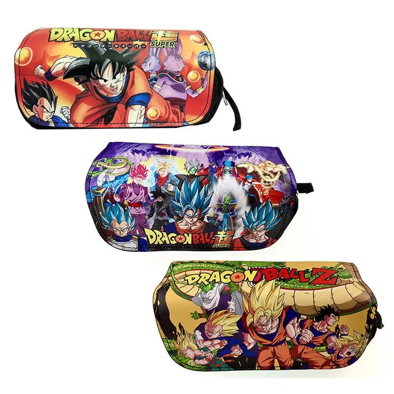 

Catoon Dragon Ball Wallet Luffy Ace Zoro Law Sanji Chopper Pencil Holder School Case Kids Pencil Bag Stationery Bags Coin Purse