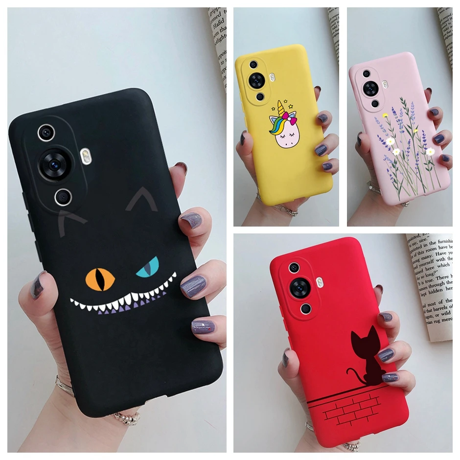 Funny Cover for Huawei Nova 11 Pro Case GOA-LX9 TPU Soft Silicone Shell for Huawei Nova11 Pro Cases Funda FOA-LX9 Cartoon Coque