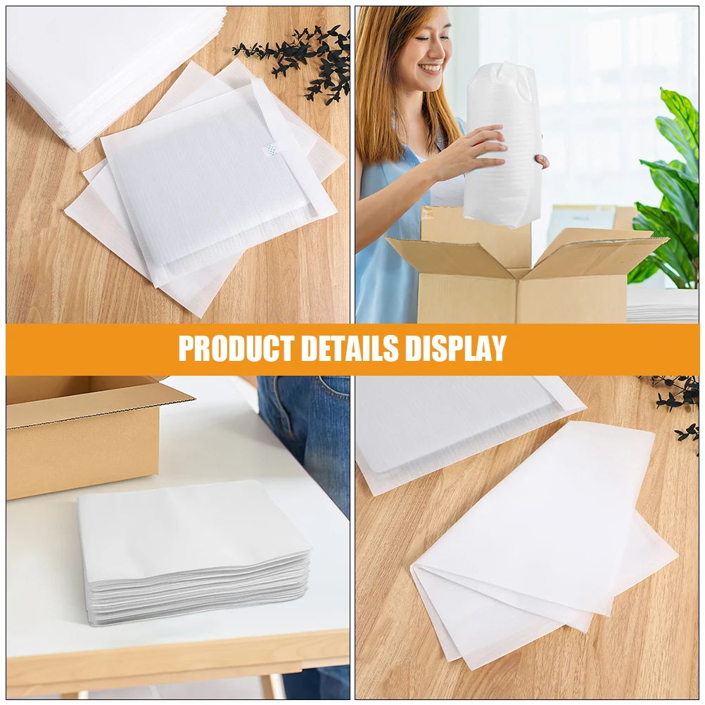 100Pcs Foam Wrap Bag Foam Wrap Packaging Material Foam Packing Bag for Dishes Glasses Cups Foam packing pads Waterproof foam bag