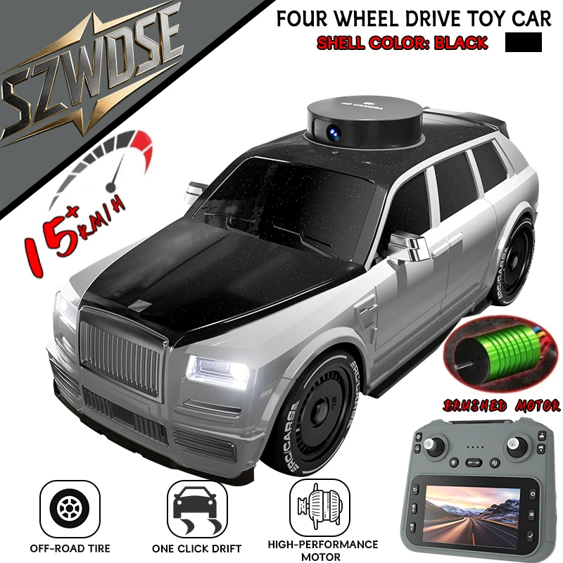 911S RC Car - 4K HD Camera 4WD 4.3-inch Screen Camera Lifting Design LED Lighting Drift HD Video Kids RC Car for Adults and Kids
