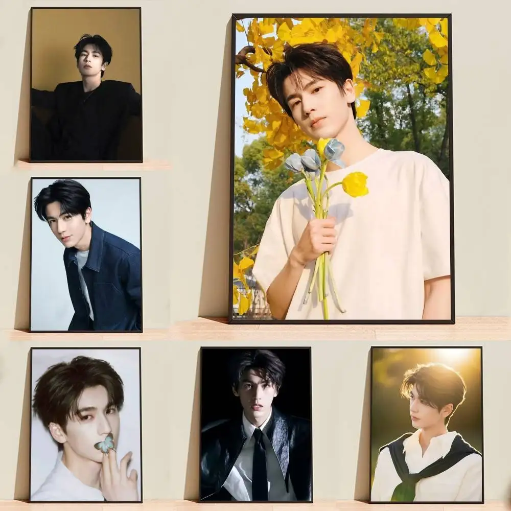 Sunshin Actor Z-Zhang Ling-he  Poster Self-adhesive Waterproof Paper Sticker Coffee House Bar Room Wall Decor