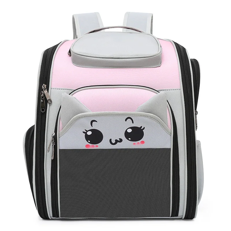 Portable Canvas Pet Carriers Bag, Large Capacity Backpack, Cat and Dog Supplies, Fashionable Pet Products