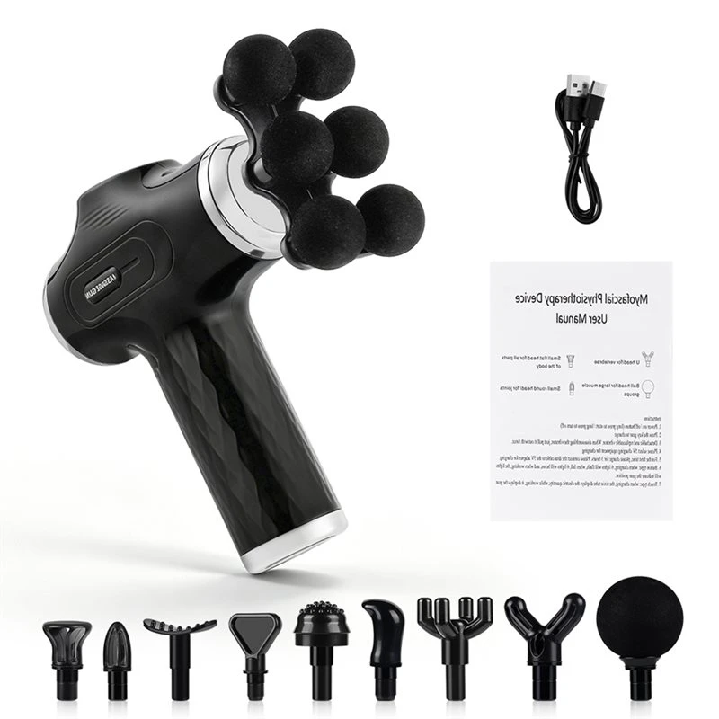 A27U Upgraded Replacement Massage Heads Full Body Muscle Relax Accessories High Power Fascia Massage Gun High Frequency