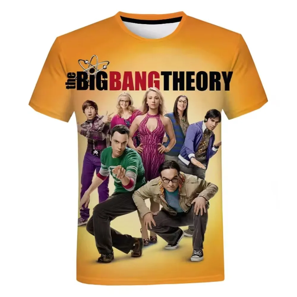 2023 New The Big Bang Theory T Shirt Men And Women 3D Printed T-shirts Fashion Casual Harajuku Style Tshirt Oversized Tees Tops