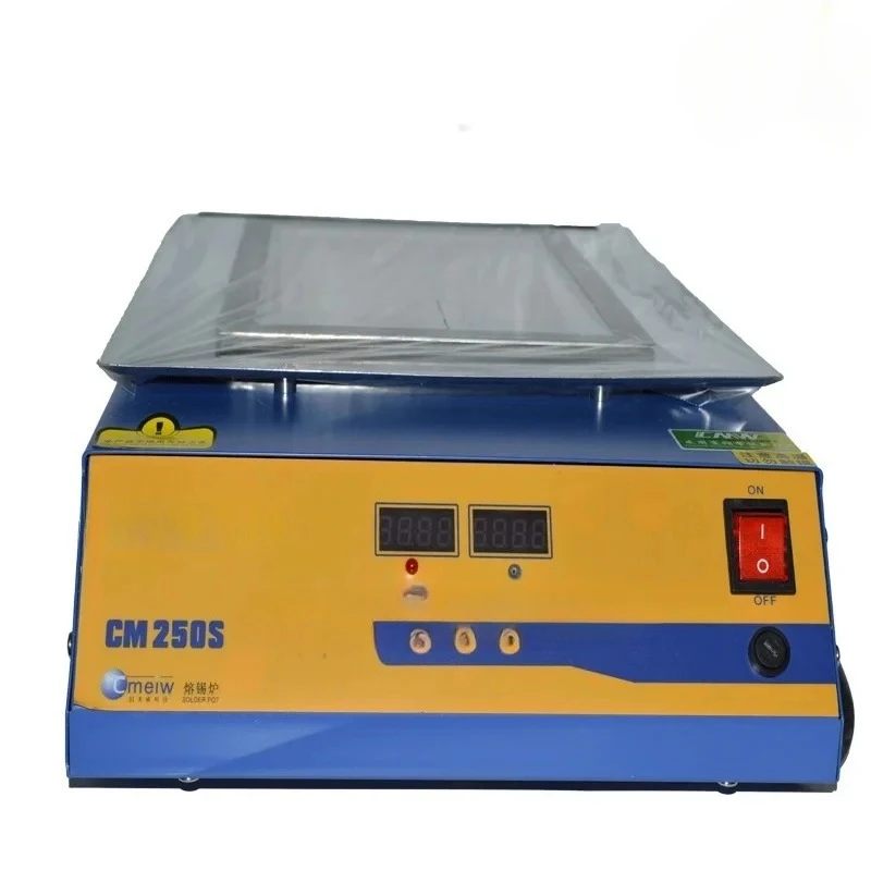 

1pc 250S Lead-free Double digital Solder Pot Soldering Soldering Desoldering Bath 250*160*45mm 1800W